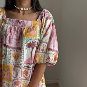 پیراهن لینن کد 6556