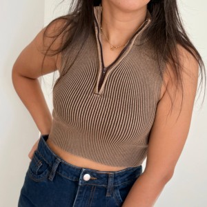 کراپ تاپ زیپی