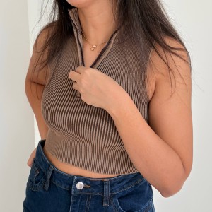 کراپ تاپ زیپی