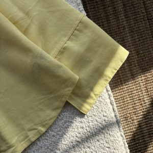 شومیز لینن زرد