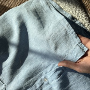 شومیز لینن مشکی کد 2642