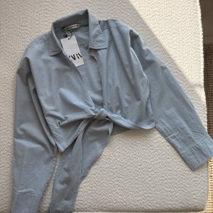 شومیز لینن جلو گره ای