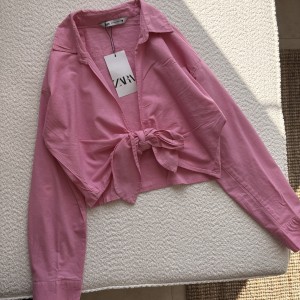 شومیز لینن جلو گره ای