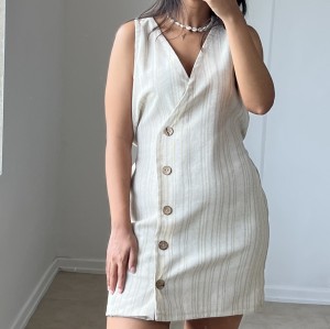 پیراهن لینن کد 3803