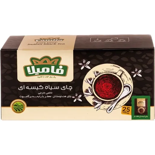 چای كيسه ای عطری 25 عددی فاميلا