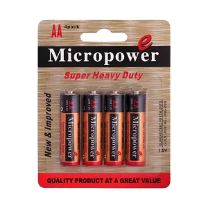 باتري قلمی كربن زينك كارتی 4 عددی Micropower