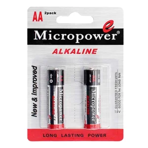 باتري قلمي آلكالاين كارتي 2 عددي Micropower