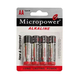 باتري قلمي آلكالاين كارتي 4 عددي Micropower