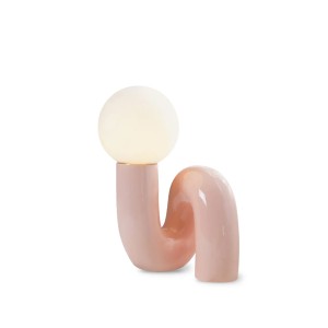 آباژور لوله ای صورتی مینیمال صنایع دستی