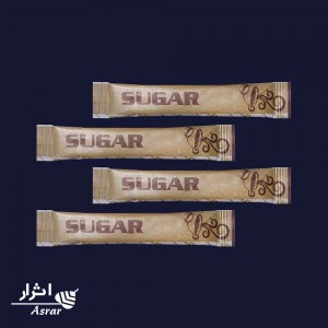 ساشه شکر سفید تک نفره ی استیک بسته بندی اثرار ۱۵۰۰ عددی