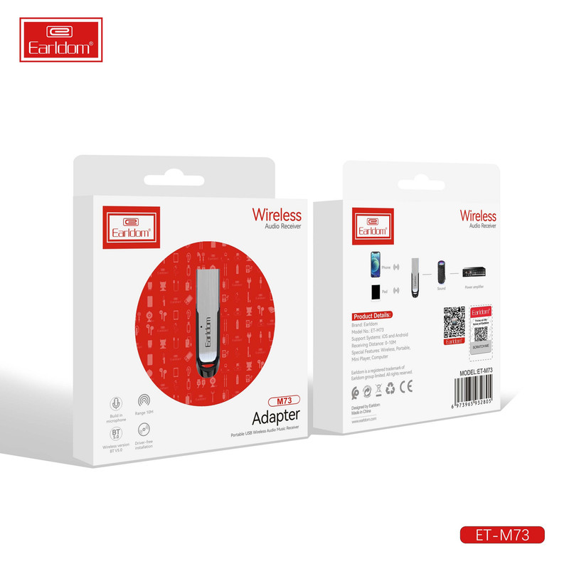 دانگل بلوتوث وایرلس ارلدام مدل ET-M73