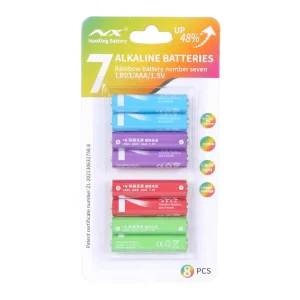 باتری نیم قلم آلکالاین مدل LR03 (بسته 8 عددی)