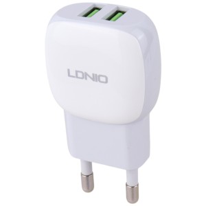 شارژر دیواری 12 وات الدینیو A2218 QC 2.4A + کابل میکرو یو اس بی