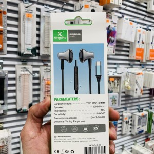 هندزفری سیمی (تایپ سی) kingdko type-c