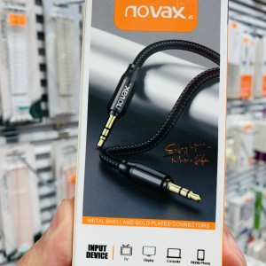 کابل AUX برندnovax ١/٨متری برزنتی