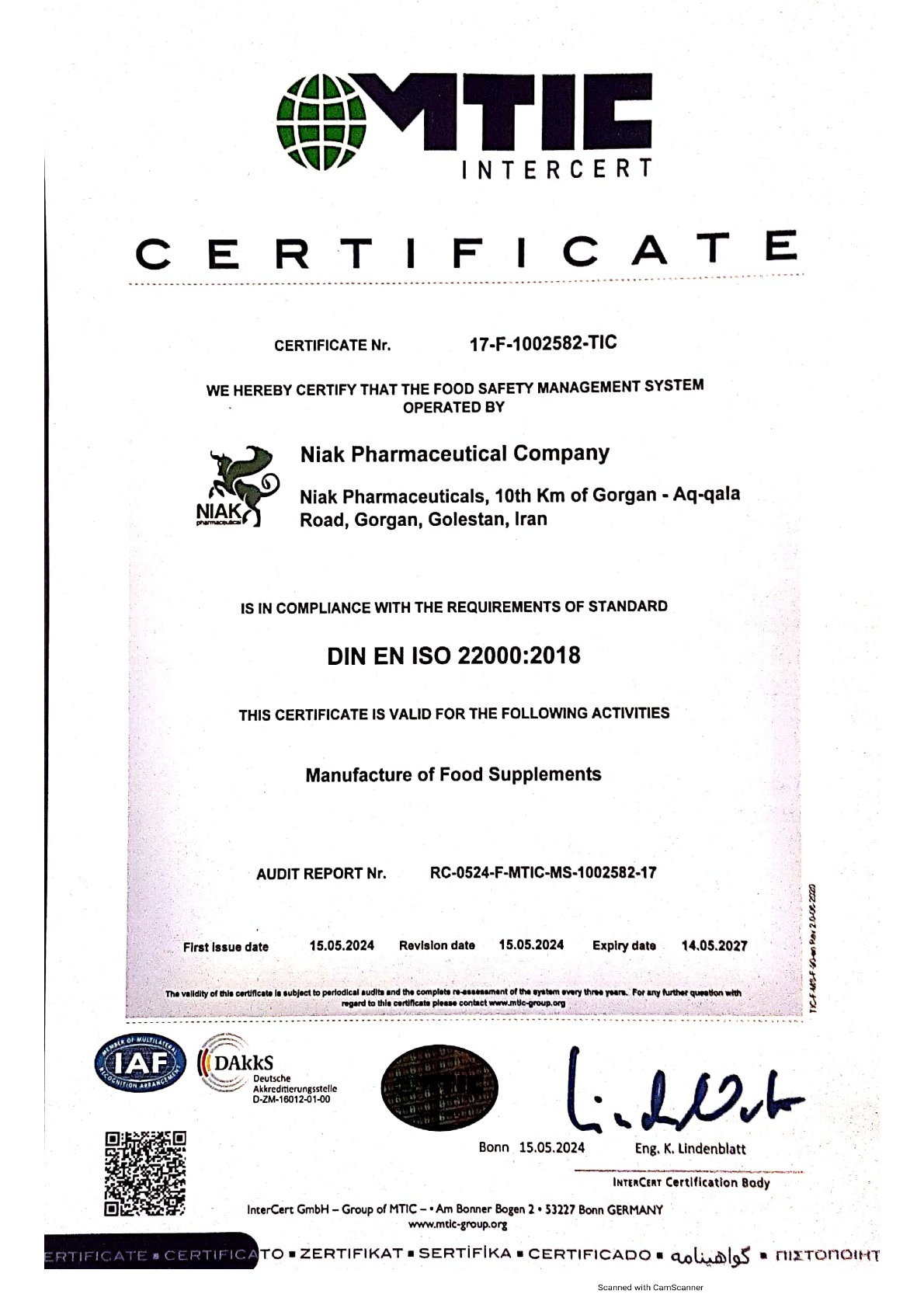HACCP & ISO 22000