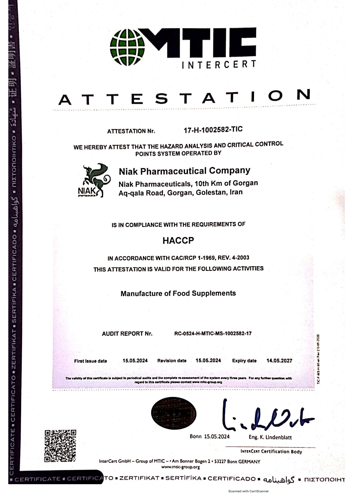 ISO 22000 & HACCP