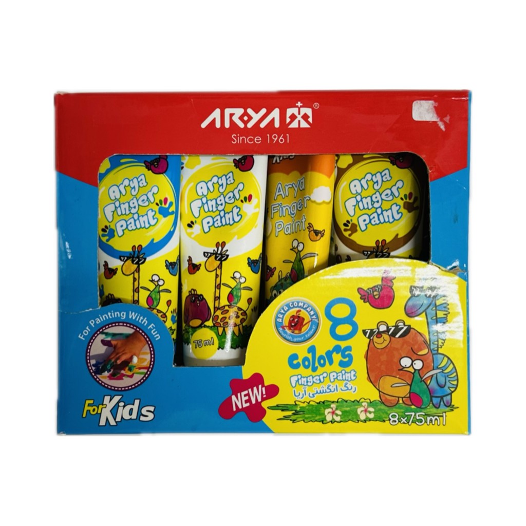 رنگ انگشتی تیوپی ۸رنگ