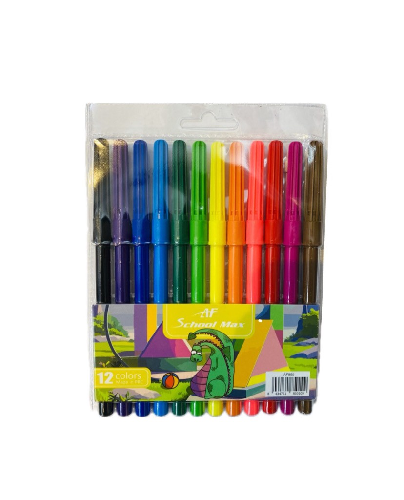 ماژیک ۱۲ رنگ اسکول مکس