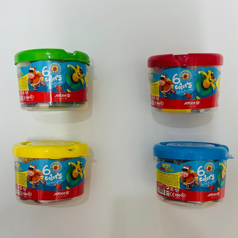 خمیر بازی ۶رنگ آریا سطلی