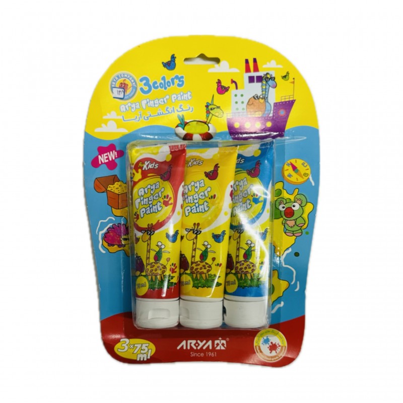 رنگ انگشتی ۳رنگ تیوپی