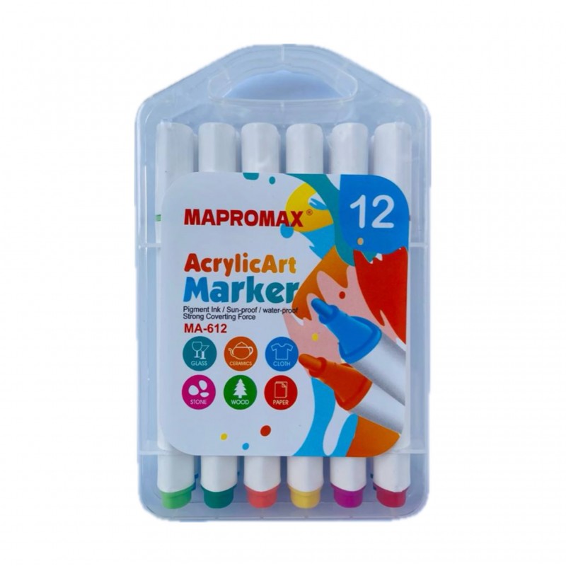 ماژیک ۱۲رنگ پرو مکس