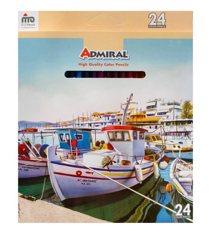 مداد رنگی ۲۴ رنگ ادمیرال