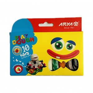 خمیر بازی ۱۰رنگ مقوایی