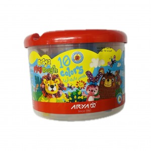 خمیر بازی ۱۰رنگ سطلی آریا