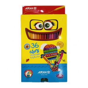 مدادرنگی ۳۶رنگ جعبه مقوایی آریا