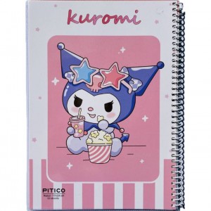 دفتر فنری ۶۰برگ مجلد استیکر دار پیتیکو کد ۳۲۵