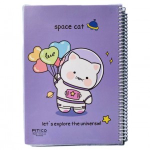 دفتر ۸۰برگ فنری مجلد پیتیکو کد 364