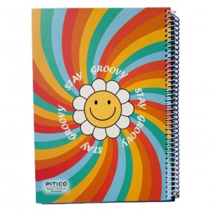 دفتر فنری ۸۰برگ پیتیکو