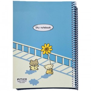 دفتر ۱۰۰برگ فنری پیتیکو کد ۳۳۵