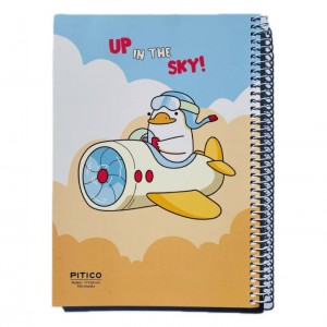 دفتر فنری ۱۰۰برگ پیتیکو کد ۳۵۵