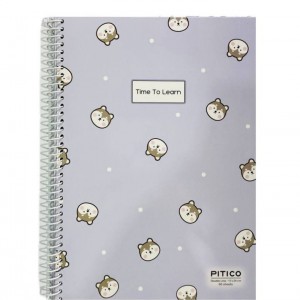 دفتر ۲خط مجلد فنری پیتیکو ۶۰برگ کد ۳۷۵