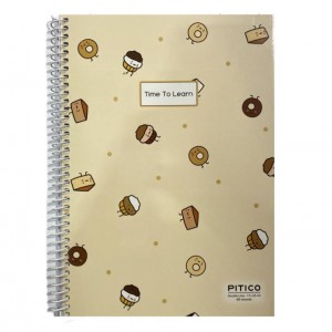 دفتر ۲خط مجلد فنری پیتیکو ۶۰برگ کد ۳۷۵