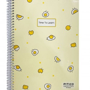 دفتر ۲خط مجلد فنری پیتیکو ۶۰برگ کد ۳۷۵