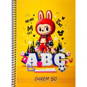 دفتر فنری قائم ۵۰برگ 2 خط