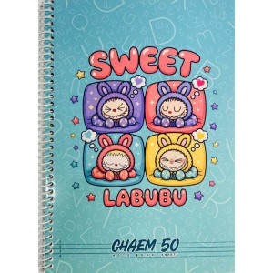 دفتر فنری قائم ۵۰برگ 2 خط