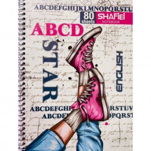 دفتر ۲خط فنری شفیعی ۸۰برگ