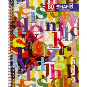 دفتر ۲خط فنری شفیعی ۸۰برگ