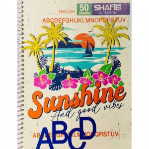 دفتر ۲خط فنری شفیعی ۵۰برگ