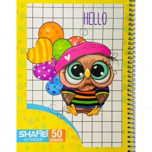 دفتر شطرنجی یک سانت برند شفیعی ۵۰برگ