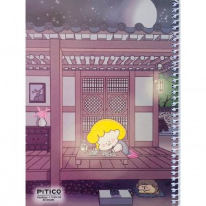 دفتر ۴۰برگ نقاشی فنری پیتیکو کد ۳۱۸