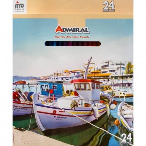 مداد رنگی ۲۴ رنگ ادمیرال