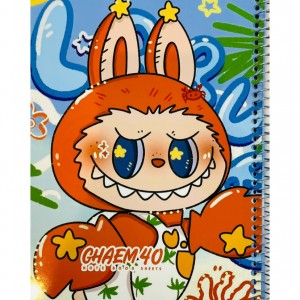 دفتر فنری ۴۰برگ حاشیه دار