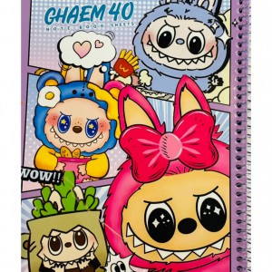 دفتر فنری ۴۰برگ حاشیه دار قائم