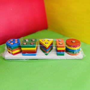 بازی فکری مونته سوری چوبی ۵ حلقه