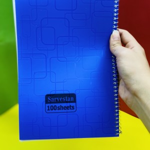 دفتر ۱۰۰برگ فنری تک رنگ کیفیت عالی